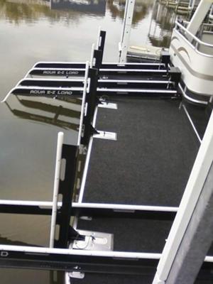 Custom Aluminum Houseboat Parts like PWC Rails, Jet Ski Lifts, Ramps etc