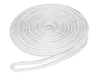 White Nylon Double Braided Dock Lines